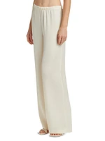 Ivory Olivia Wide-Leg Pants
