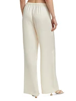 Ivory Olivia Wide-Leg Pants