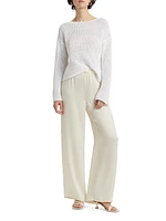 Ivory Olivia Wide-Leg Pants
