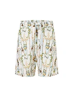 Camilla x White Lotus Printed Linen Shorts