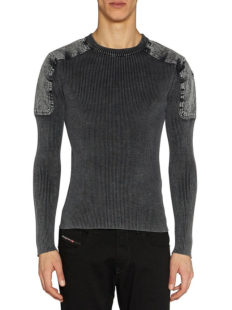 Martin Rib-Knit Crewneck Top