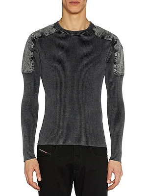 Martin Rib-Knit Crewneck Top
