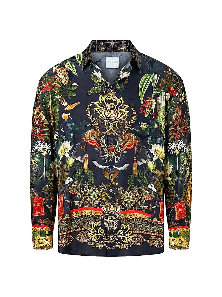 Camilla x White Lotus Oversized Silk Shirt