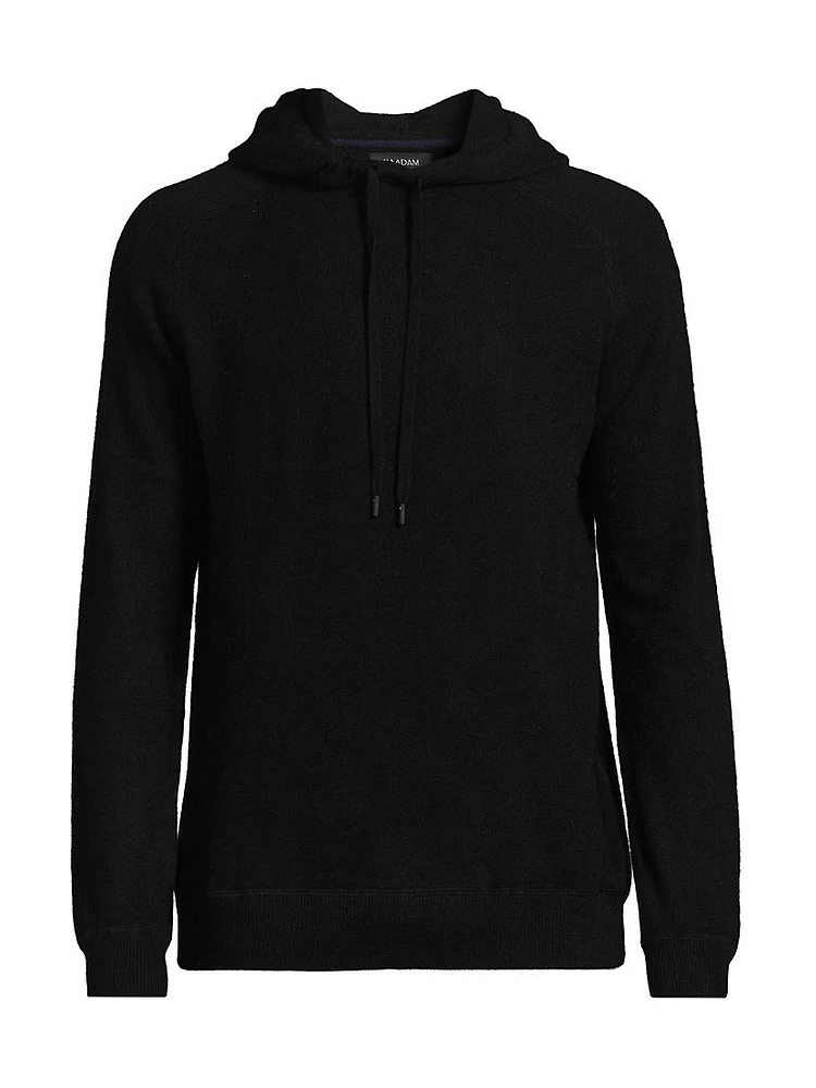 Contrast-Trimmed Cashmere Hoodie