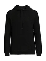 Contrast-Trimmed Cashmere Hoodie