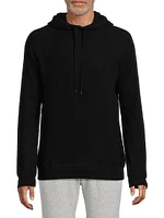 Contrast-Trimmed Cashmere Hoodie