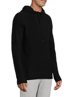 Contrast-Trimmed Cashmere Hoodie