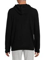 Contrast-Trimmed Cashmere Hoodie