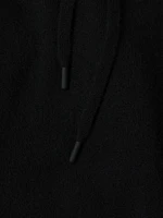 Contrast-Trimmed Cashmere Hoodie
