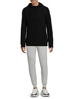 Contrast-Trimmed Cashmere Hoodie