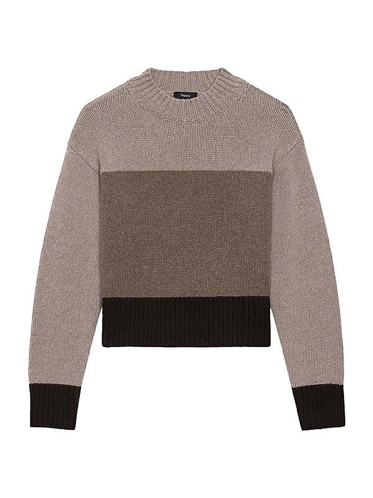 Colorblock Crewneck Sweater