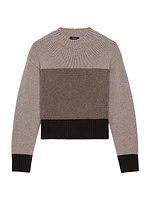 Colorblock Crewneck Sweater