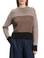Colorblock Crewneck Sweater