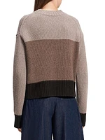 Colorblock Crewneck Sweater