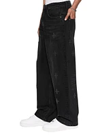 Plus Anti K Nirvana Distressed Mid-Rise Straight-Leg Jeans