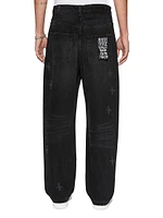 Plus Anti K Nirvana Distressed Mid-Rise Straight-Leg Jeans