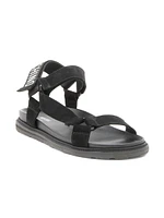 Logo Sporty Leather Sandals