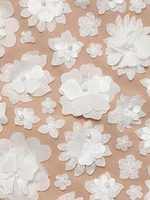 Bluebell Floral Appliqué Midi-Dress