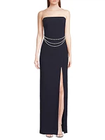 Josie High Slit Gown
