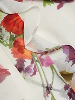 Galen Floral Tie-Neck Blouse