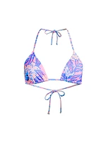 Jamya Floral Triangle Bikini Top