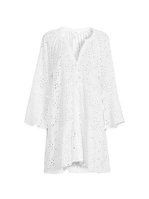 Brailey Eyelet Cover-Up Shirt