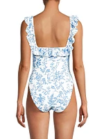 Aemma Ruffled Floral One-Piece Swimsuit