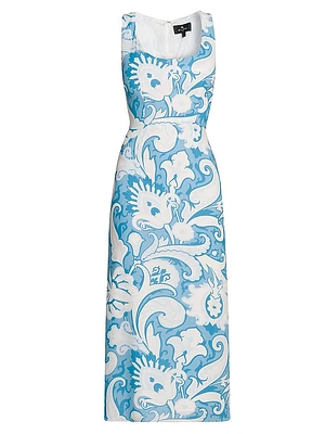 Summer Macroflower Cady Sheath Dress
