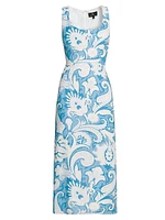 Summer Macroflower Cady Sheath Dress