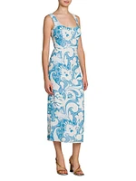 Summer Macroflower Cady Sheath Dress