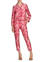 Medallion Brocade Crop Jacket