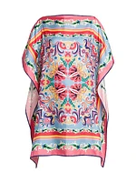 Summer Print Drape Tunic Top