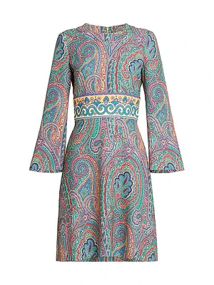 Arnica Print Jersey Minidress