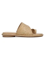 Lukas Raffia Slide Sandals