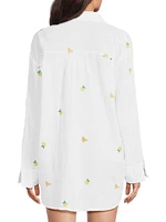 Kwitney Cotton Cover-Up Shirt