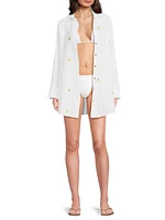 Kwitney Cotton Cover-Up Shirt