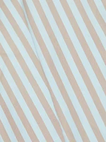 Domino Striped Cotton Sleeveless Minidress