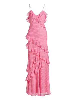 Rialto Ruffled Maxi Slipdress