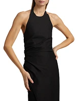 Sylvie Halterneck Midi-Dress