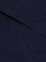 Julie Asymmetric Cotton Mini-Shirtdress