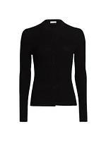 Fisher Cotton-Blend Button-Front Cardigan