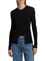Fisher Cotton-Blend Button-Front Cardigan