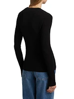 Fisher Cotton-Blend Button-Front Cardigan