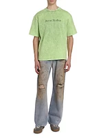 Penicillin Distressed Boot-Cut Jeans