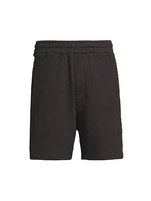 Debossed Logo Cotton Sweatshorts