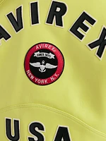 Stadium Logo-Embroidered Leather Jacket