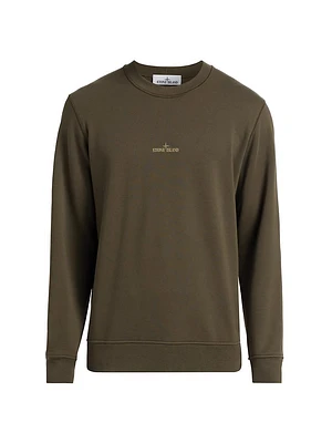 Logo Cotton Crewneck Sweatshirt