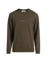 Logo Cotton Crewneck Sweatshirt
