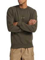 Logo Cotton Crewneck Sweatshirt