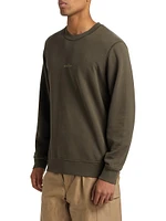 Logo Cotton Crewneck Sweatshirt